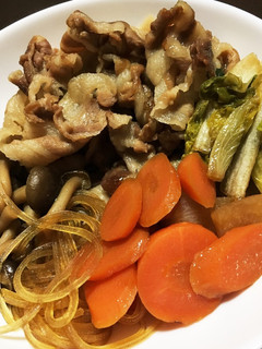 麺つゆで簡単豚すき焼き!-レシピのメイン写真