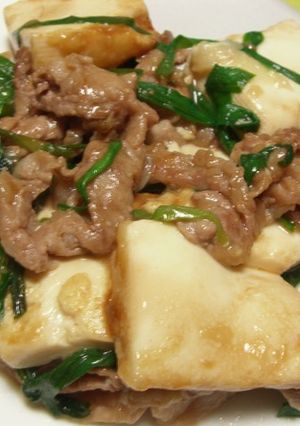 ご飯が進む！豆腐豚にらオイスター炒め-レシピのメイン写真