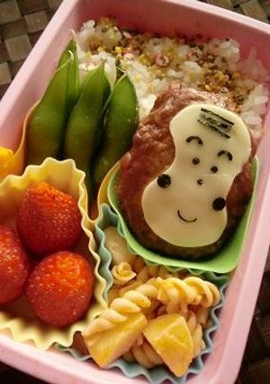 材料3つで簡単★サルのデコ弁当♪-レシピのメイン写真