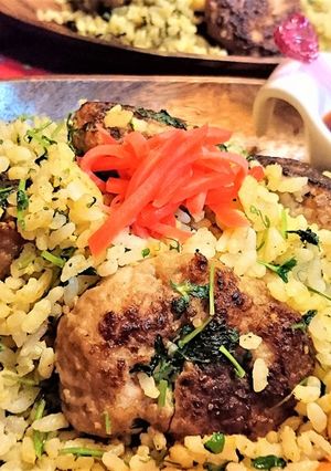 子供喜ぶ♪【BBQハンバーグチャーハン】-レシピのメイン写真