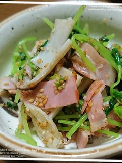 豆苗のナムル-レシピのメイン写真