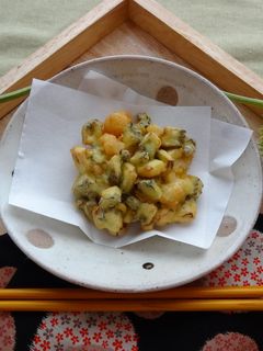 ゴーヤーのかき揚げチーズ風味-レシピのメイン写真