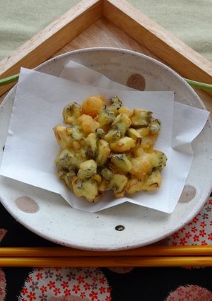 ゴーヤーのかき揚げチーズ風味-レシピのメイン写真