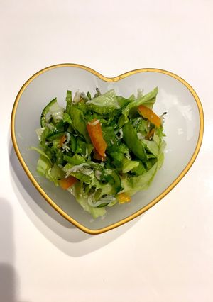 レタスとパプリカetcの胡麻油サラダ-レシピのメイン写真