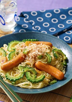 シャウエッセンとゴーヤの素麺チャンプルー-レシピのメイン写真