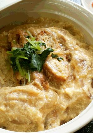 高齢者向け　卵がとろ～りカツ丼-レシピのメイン写真
