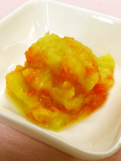 【離乳食中期】さつま芋とトマトのマッシュ-レシピのメイン写真