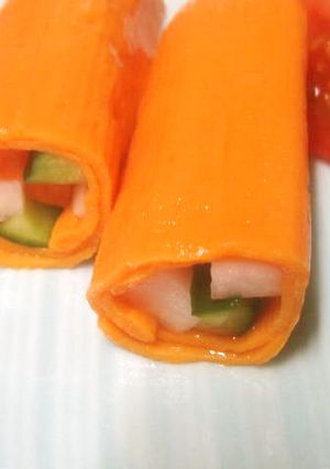 かんたん酢野菜のサモカマ巻き-レシピのメイン写真