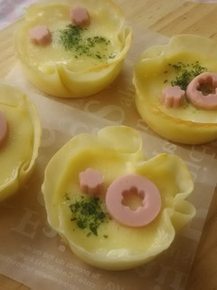 餃子の皮で☆タルト風グラタン☆お弁当にも-レシピのメイン写真