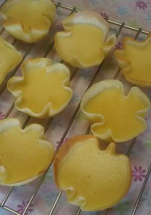 餃子の皮で☆カスタードタルト風おやつ-レシピのメイン写真