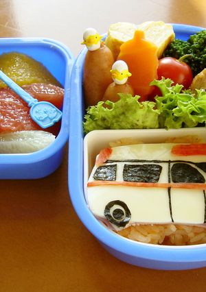 ☆救急車弁当☆（キャラ弁）-レシピのメイン写真