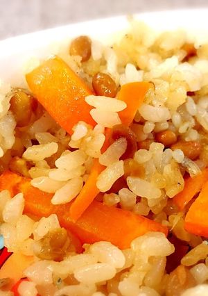 納豆しらす炒飯、卵なしでも美味しい！-レシピのメイン写真