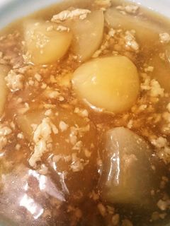 大根のそぼろあんかけ-レシピのメイン写真