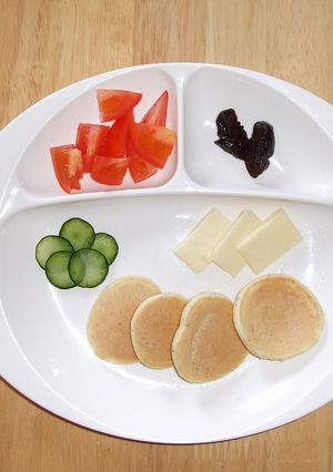 幼児食　黒ゴマきなこパンケーキ-レシピのメイン写真