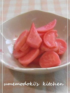 ピンクに染まる♪赤カブの酢漬け-レシピのメイン写真