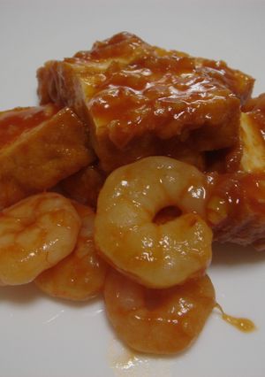 生揚げのエビチリ風炒め物♪-レシピのメイン写真