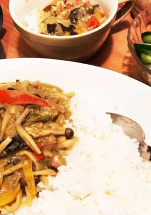 ☆子どもも食べれる簡単グリーンカレー☆-レシピのメイン写真