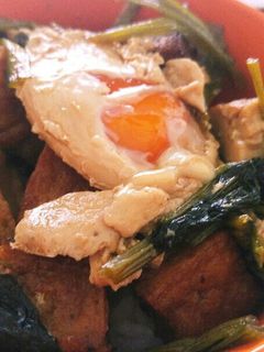 小松菜と厚揚げの煮浸し丼-レシピのメイン写真
