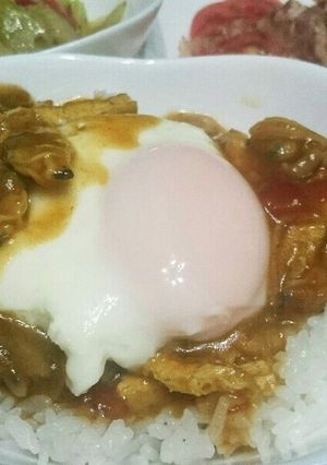 カレーリメイク。和風カレー丼。-レシピのメイン写真