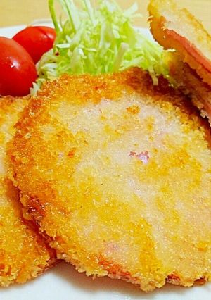 主な材料３つだけ☆簡単ハムカツ♪-レシピのメイン写真