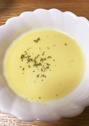 鍋は使わず☆かぼちゃのポタージュ-レシピのメイン写真