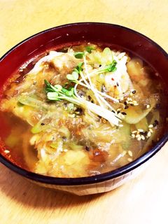 ピリ辛煮麺スープ-レシピのメイン写真