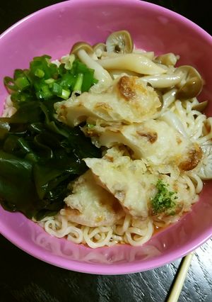 ちく天わかめきのこの冷やしラーメン-レシピのメイン写真