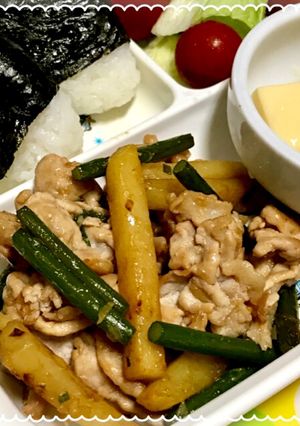 じゃがいも・ニンニクの芽・豚肉 醤油炒め-レシピのメイン写真