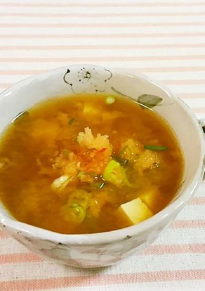お味噌汁に、大根おろし＆トウバンジャン♪-レシピのメイン写真