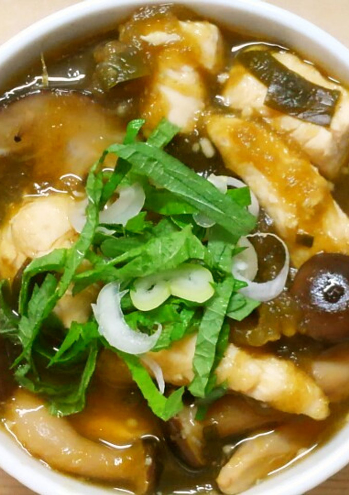 簡単和食＊とろろ昆布とニラ鶏ささみの煮物-レシピのメイン写真