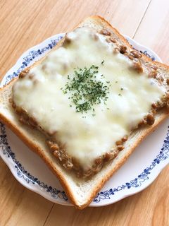 納豆チーズトースト-レシピのメイン写真