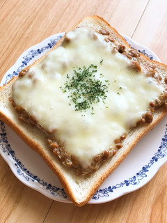 納豆チーズトースト-レシピのメイン写真