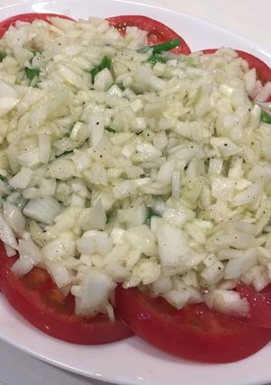 インゲンとトマト★玉ねぎドレッシングで-レシピのメイン写真