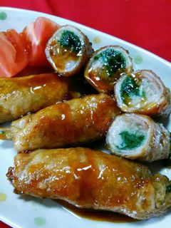 水菜と、えのき茸の簡単肉巻き☆-レシピのメイン写真
