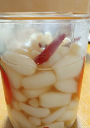 ポリポリやみつき！らっきょうの甘酢漬け-レシピのメイン写真