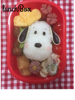 キャラ弁*スヌーピー-レシピのメイン写真