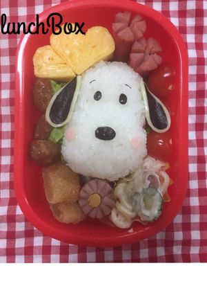 キャラ弁＊スヌーピー-レシピのメイン写真