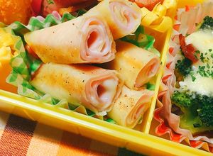 お弁当にも♡ワンタンの皮でハムチーズ巻き-レシピのメイン写真
