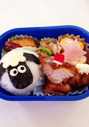 ひつじのショーンおにぎり-レシピのメイン写真