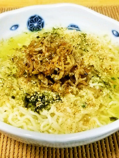 カリカリしらすと青海苔の冷製塩ラーメン-レシピのメイン写真