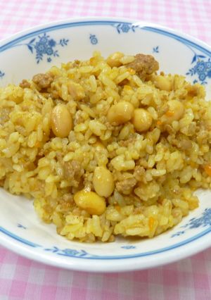 【学校給食】大豆とごぼうのドライカレー-レシピのメイン写真
