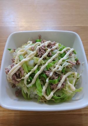 簡単★蒸しキャベツ丼-レシピのメイン写真
