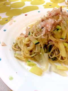 しゃっきりズッキーニとツナの和風パスタ-レシピのメイン写真