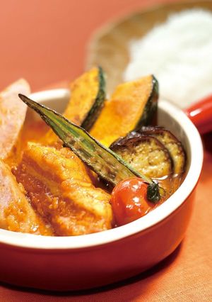ソーセージと夏野菜のスープカレー-レシピのメイン写真