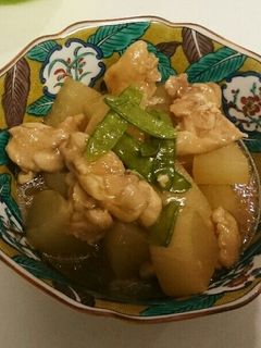 簡単、低カロリーな鶏肉と大根の煮物-レシピのメイン写真