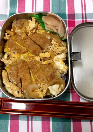 残り物や市販の物で！簡単！カツ丼弁当☆-レシピのメイン写真