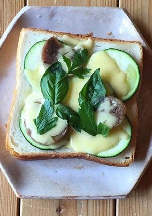 夏野菜 ズッキーニトースト-レシピのメイン写真