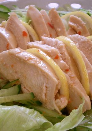 蒸し鶏の中華味♪-レシピのメイン写真