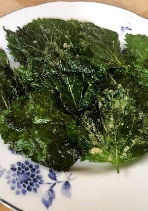 簡単！大量消費にも♪大葉のパリパリ焼き-レシピのメイン写真