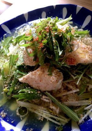 ツルッと胸肉で！冷たい塩らーめん！-レシピのメイン写真